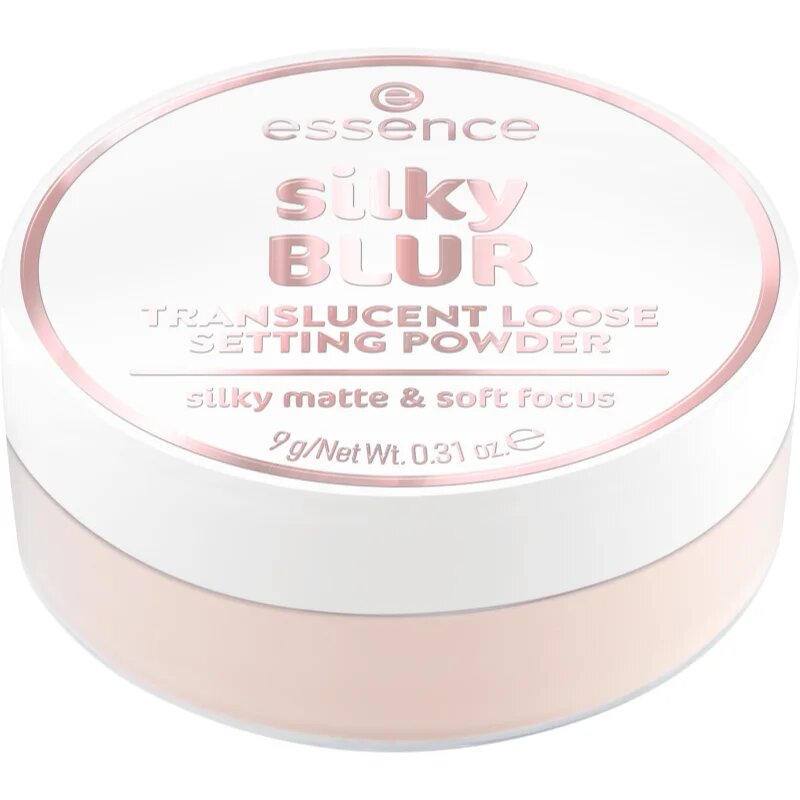 essence silky BLUR fixáló porpúder matt hatásért árnyalat 10 9 g