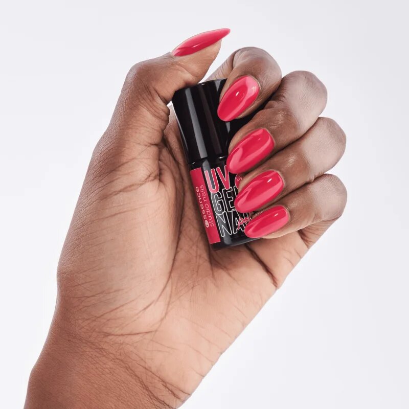 essence studio nails UV GEL NAIL gél körömlakk UV / LED-es lámpákhoz árnyalat 05 think PINK 5 ml