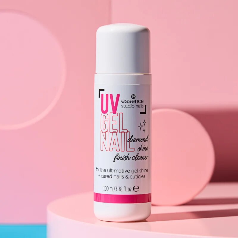 essence studio nails UV GEL NAIL körömtisztító a magas fényért 100 ml