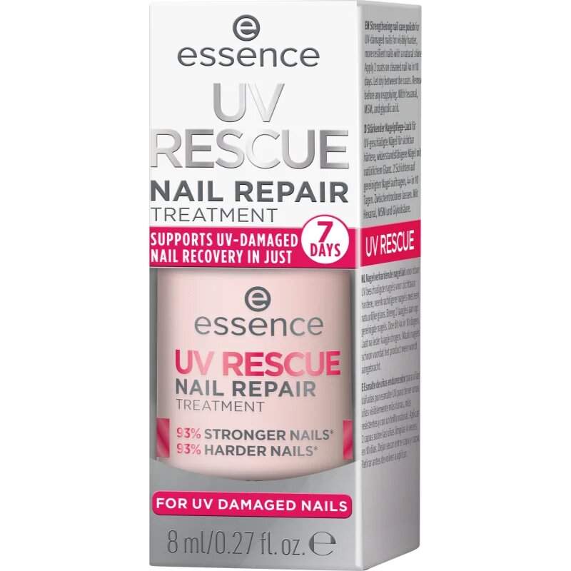 essence UV RESCUE ápoló körömlakk árnyalat 01 8 ml