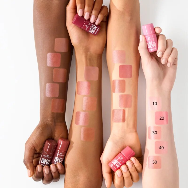 essence water DEW SERUM BLUSH folyékony arcpirosító élénkítő hatással árnyalat 30 Rose Mood 3.5 ml