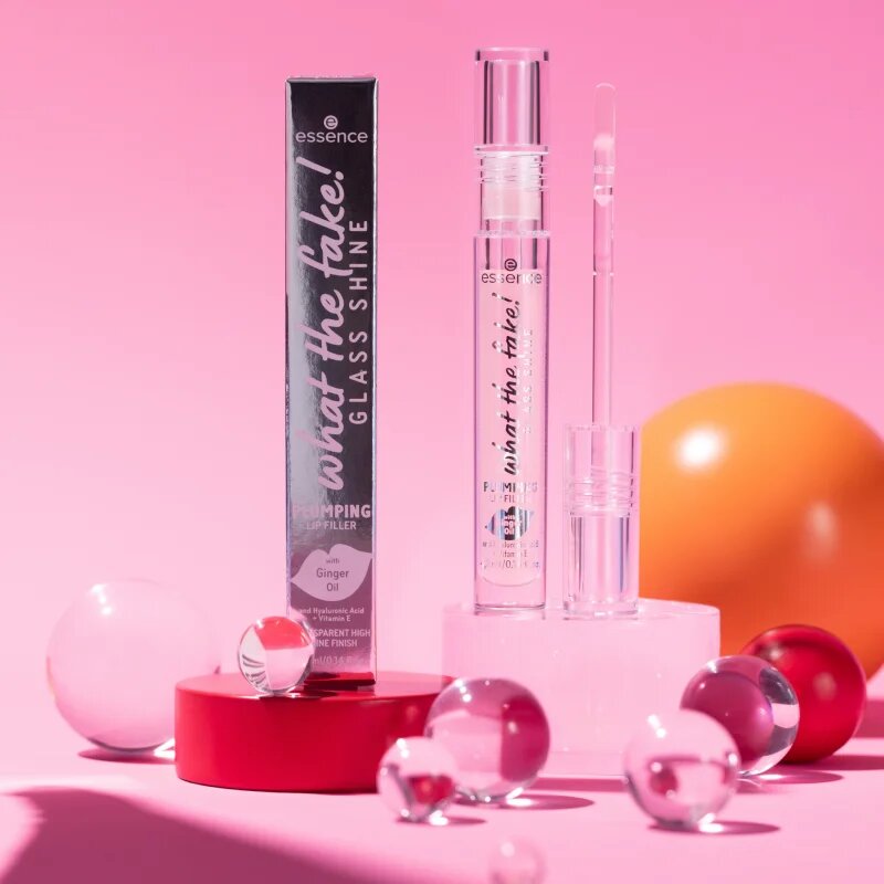essence WHAT THE FAKE! átlátszó szájfény árnyalat Oh So Glassy! 4.2 ml