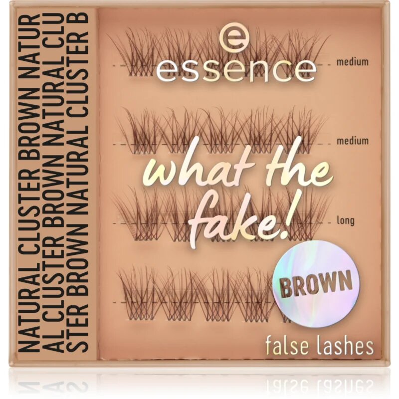 essence WHAT THE FAKE! műszempillák 05 Natural Cluster Brown 1 pár