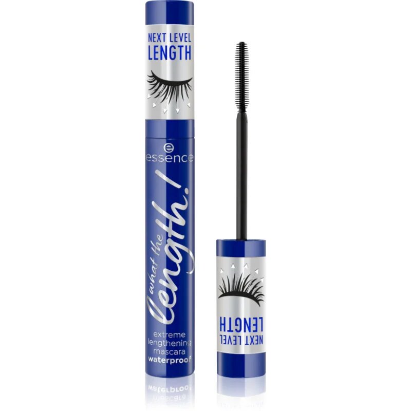 essence What The Length! Vízálló hosszabbító szempillaspirál árnyalat 02 Black Waterproof 10 ml