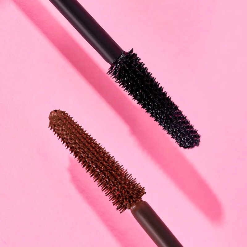 essence WITHOUT LIMITS BROWN dúsító és hosszabbító szempillaspirál árnyalat 02 Brown 13 ml