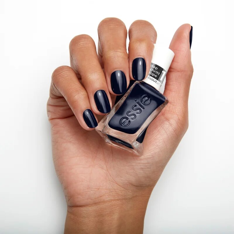 Essie Gel by körömlakk géles hatással árnyalat 400 caviar bar 13.5 ml