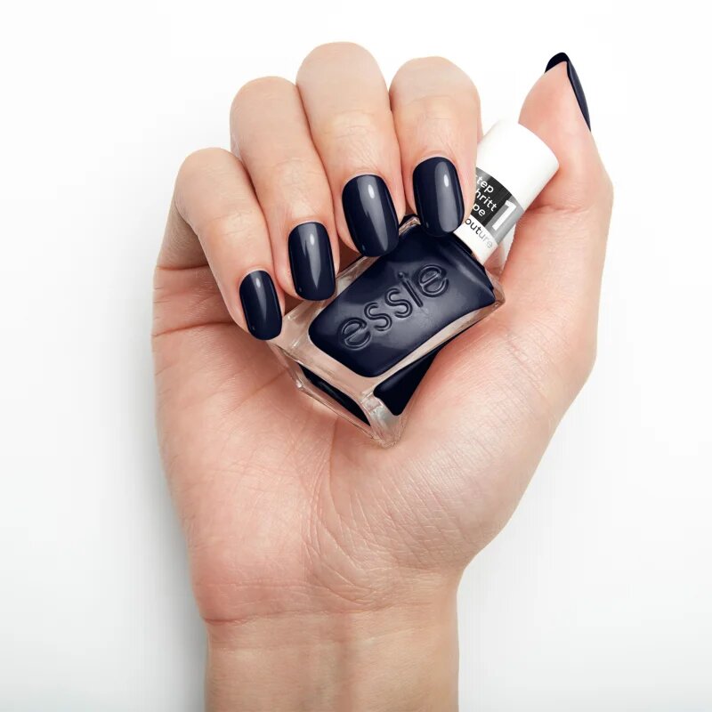 Essie Gel by körömlakk géles hatással árnyalat 400 caviar bar 13.5 ml