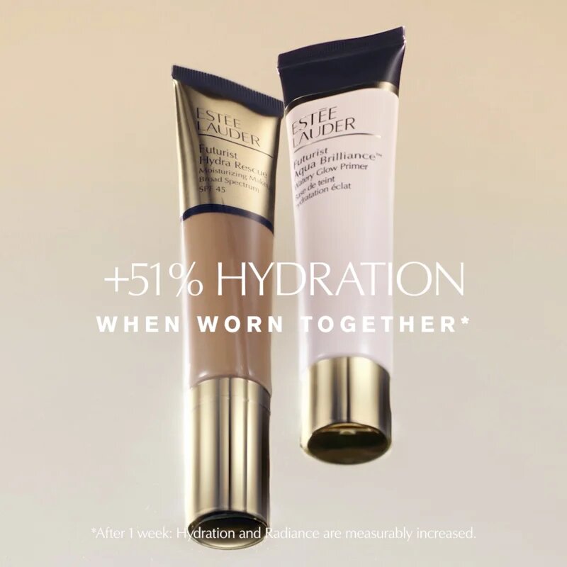 Estée Lauder Futurist Aqua Brilliance™ Watery Glow Primer ragyogást adó primer hidratáló hatással 40 ml