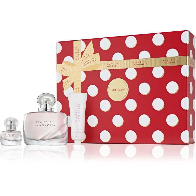 Estée Lauder Holiday Beautiful Magnolia Favorites Trio ajándékszett hölgyeknek
