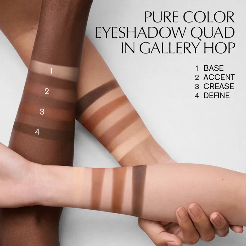Estée Lauder Pure Color The Essential Eyeshadow Quad szemhéjfesték paletta applikátorral árnyalat Gallery Hop 4 g