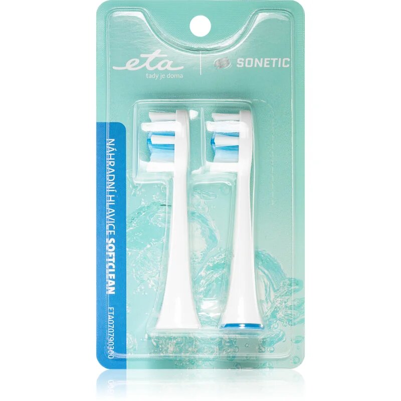ETA Sonetic SoftClean 0707 90300 csere fejek a fogkeféhez For x707 2 db