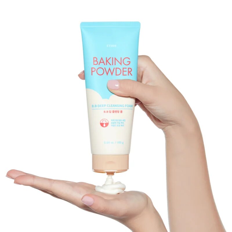 ETUDE Baking Powder mélyen tisztító krémes hab peeling hatással 160 g