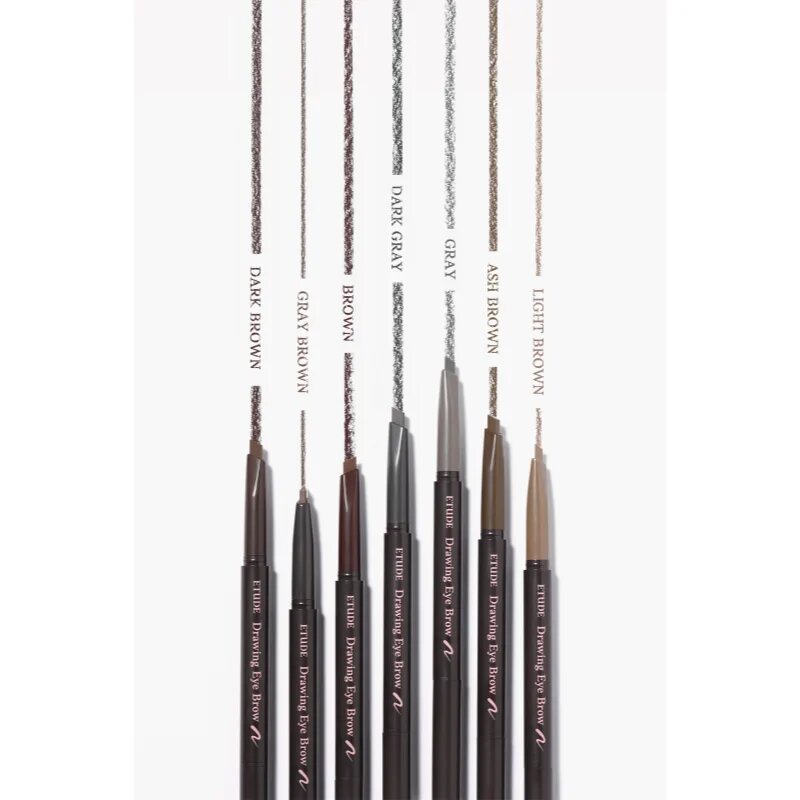 ETUDE Drawing Eye Brow szemöldök ceruza kefével árnyalat #2 Gray Brown 025 g