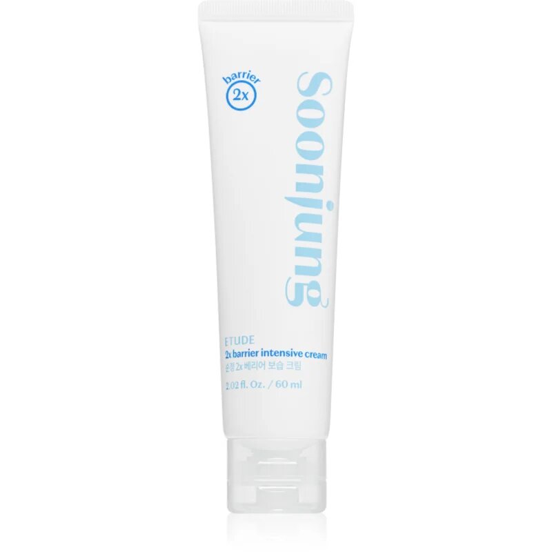 ETUDE SoonJung 2x Barrier Intensive Cream intenzíven hidratáló krém a bőrréteg megújítására 60 ml