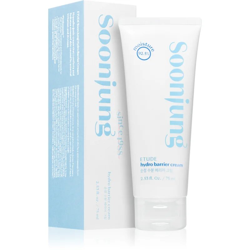 ETUDE SoonJung Hydro Barrier Cream hidratáló krém nyugtató hatással 75 ml