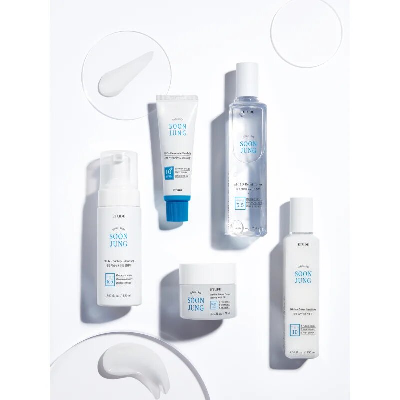 ETUDE SoonJung pH 6.5 Whip Cleanser finoman tisztító hab érzékeny és irritált bőrre 150 ml