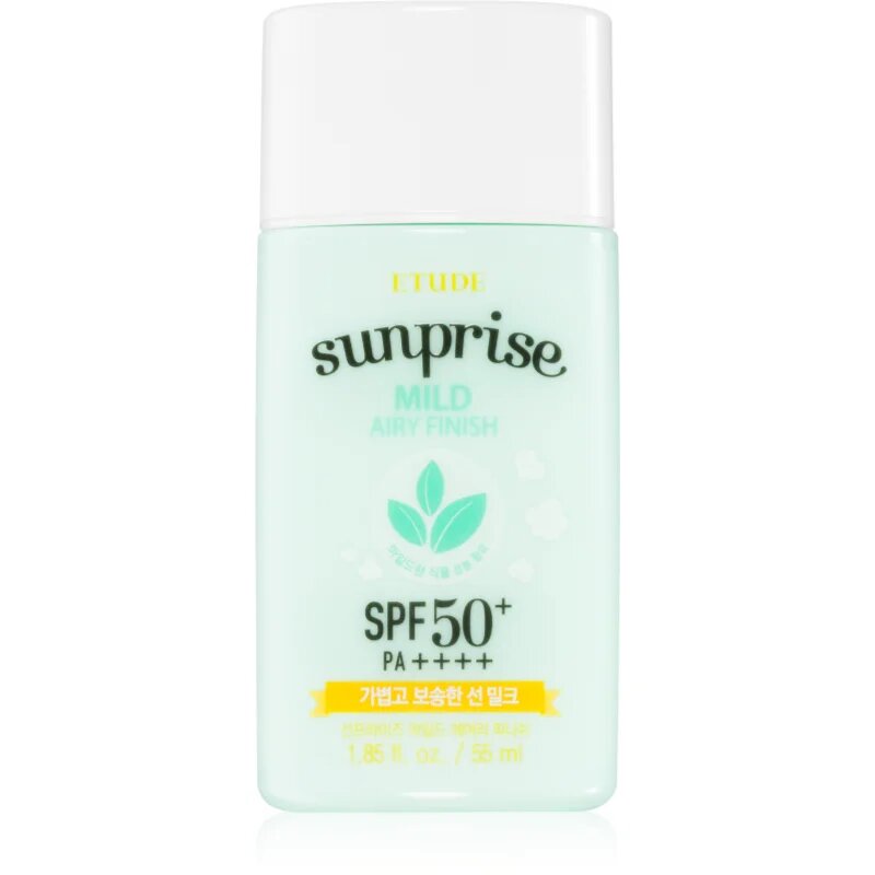 ETUDE Sunprise Mild Airy Finish ásványi védő fluid arcra SPF 50+ 55 ml