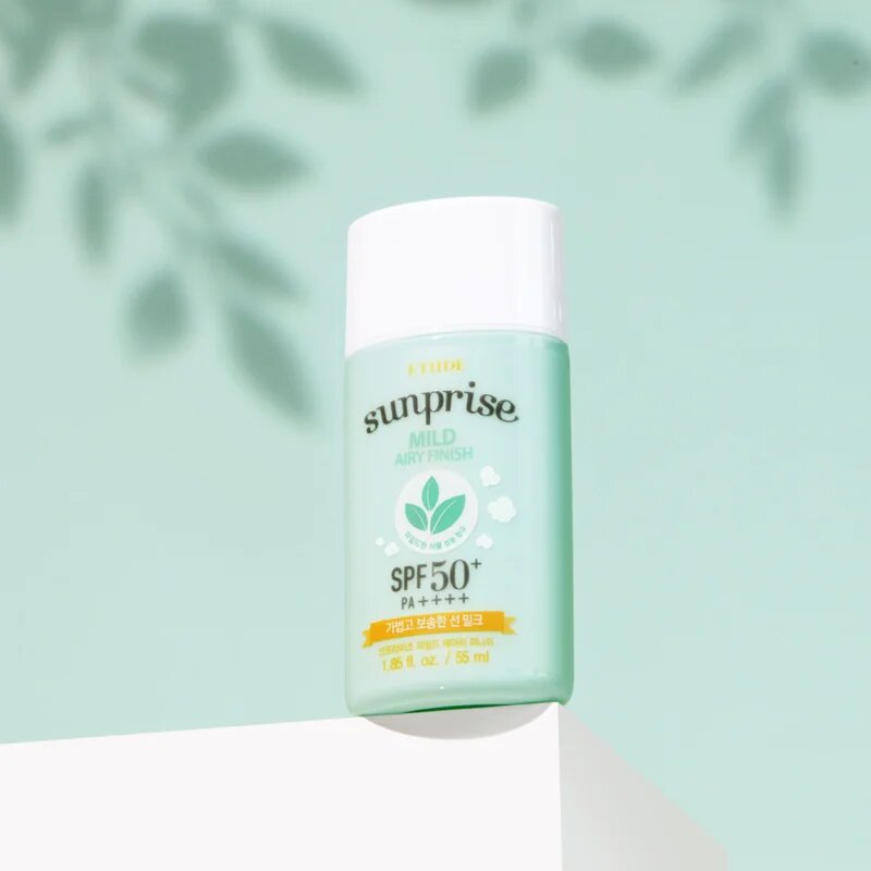 ETUDE Sunprise Mild Airy Finish ásványi védő fluid arcra SPF 50+ 55 ml