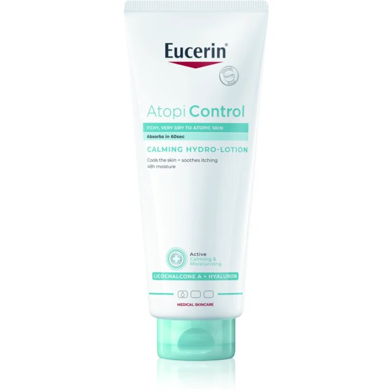 Eucerin AtopiControl Calming Hydro-Lotion krémes illatmentes nyugtató gél a száraz és érzékeny bőrre 400 ml