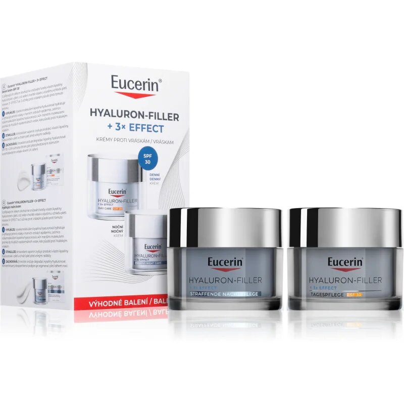 Eucerin Hyaluron-Filler + 3x Effect ránctalanító arckrém takarékos kiszerelés