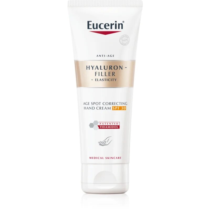 Eucerin Hyaluron-Filler + Elasticity kézkrém pigmentfoltok ellen SPF 30 75 ml