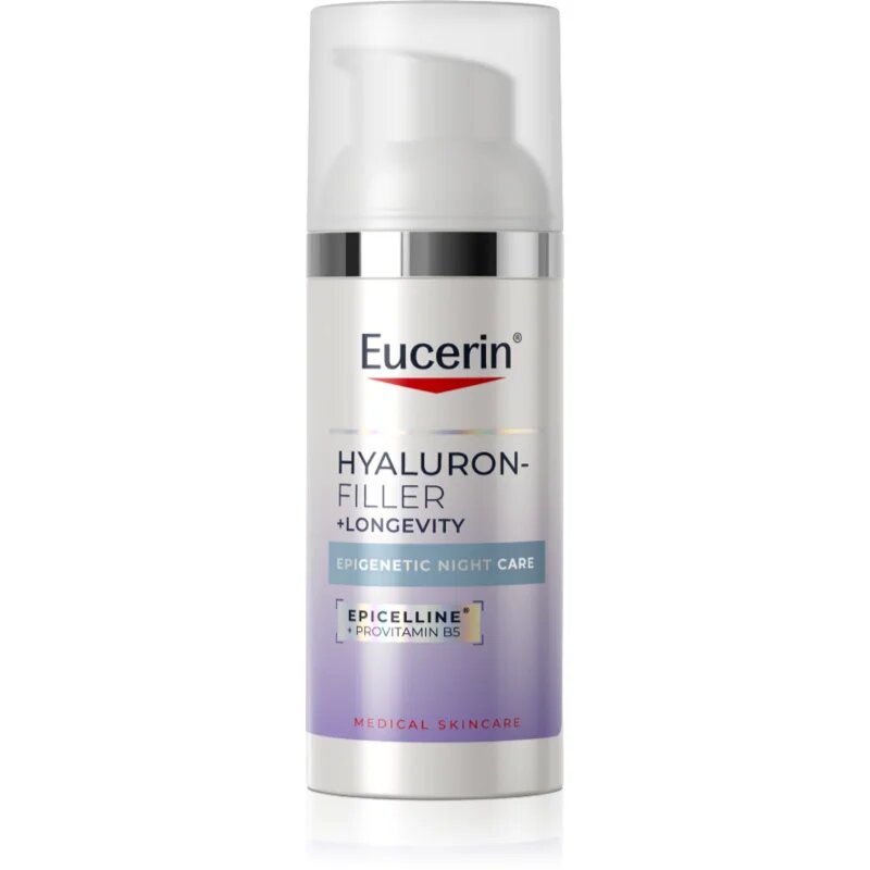 Eucerin Hyaluron-Filler + Longevity Epigenetic night care éjszakai krém az öregedés összes jele ellen 50 ml