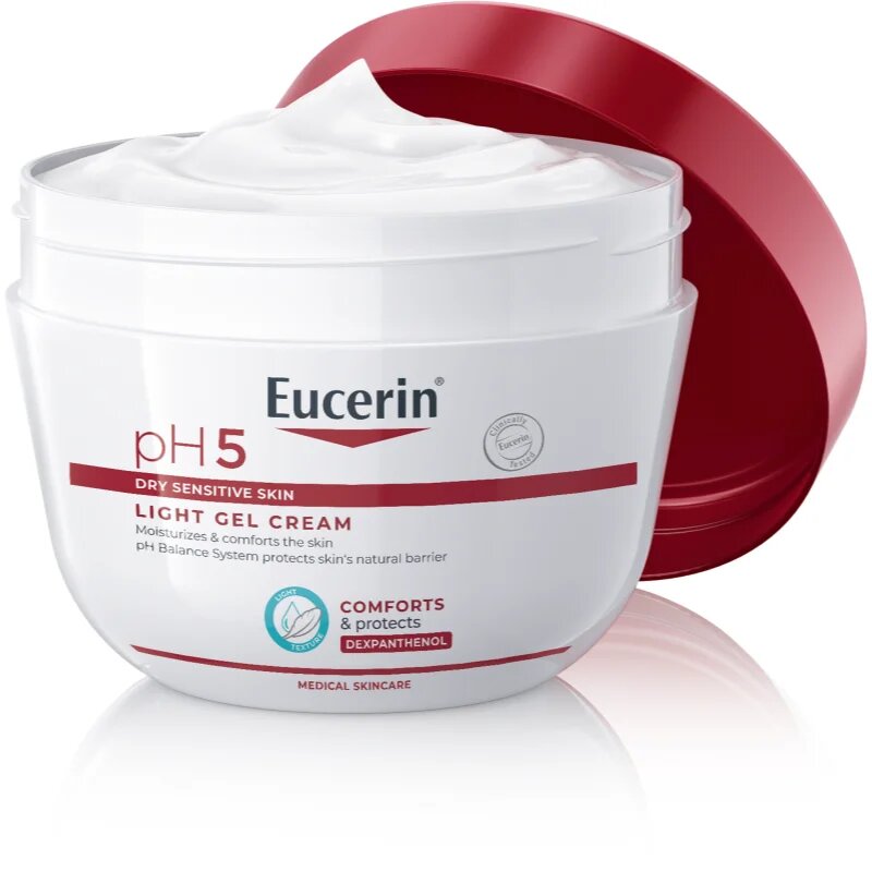 Eucerin pH5 Light Gel Cream gyengéd géles krém az érzékeny bőrre 350 ml