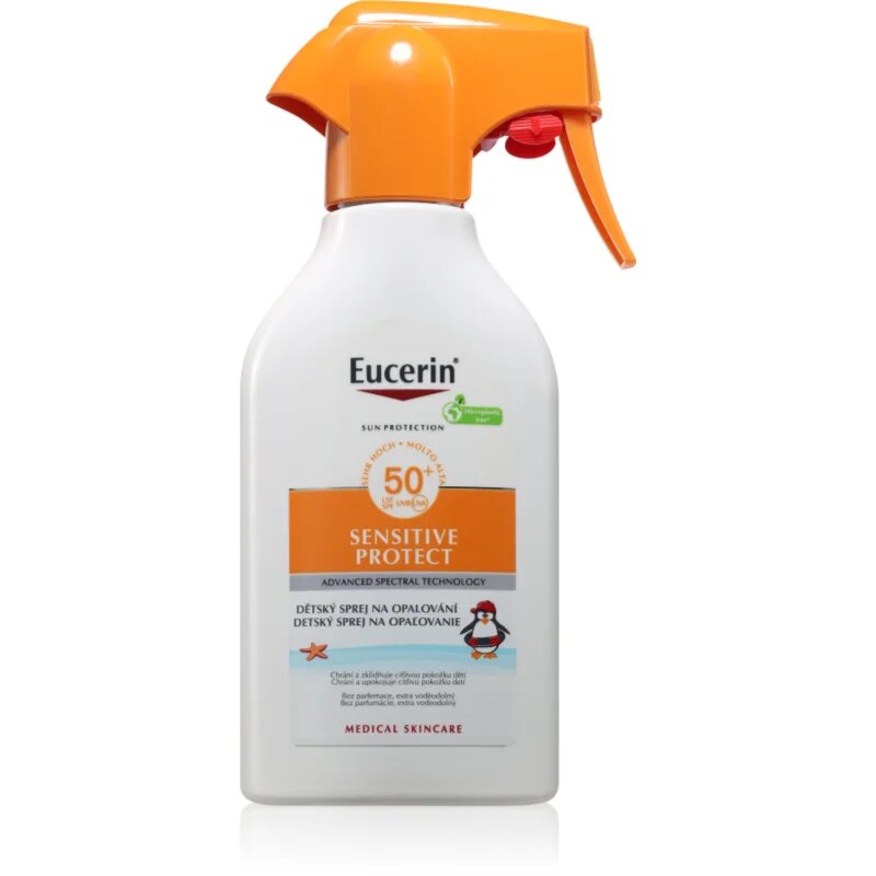 Eucerin Sensitive Protect gyermek spray a napozáshoz SPF 50+ 250 ml