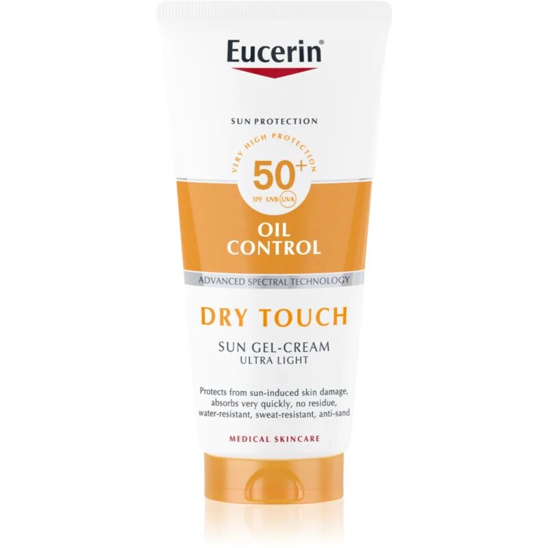 Eucerin Sun Oil Control krémes gél napozáshoz SPF 50+ 200 ml
