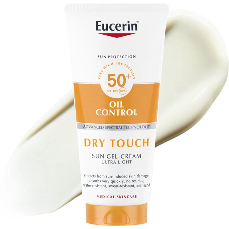 Eucerin Sun Oil Control krémes gél napozáshoz SPF 50+ 200 ml