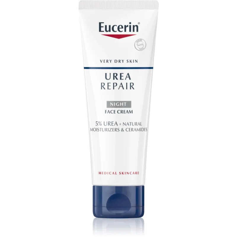 Eucerin UreaRepair Night Cream éjszakai krém arcra nyakra és dekoltázsra parfümmentes 50 ml