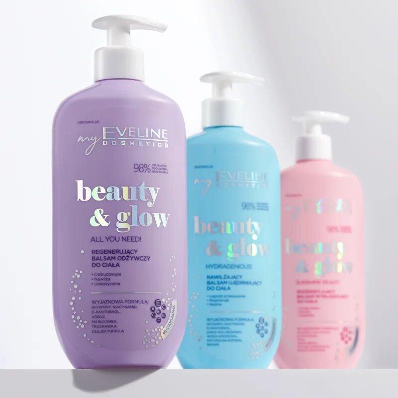 Eveline Cosmetics Beauty & Glow All You Need! regeneráló testbalzsam tápláló hatással 350 ml
