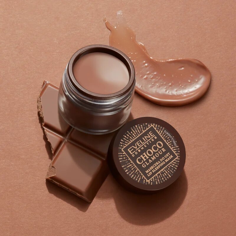 Eveline Cosmetics Choco Glamour éjszakai regeneráló maszk az ajkakra 12 ml