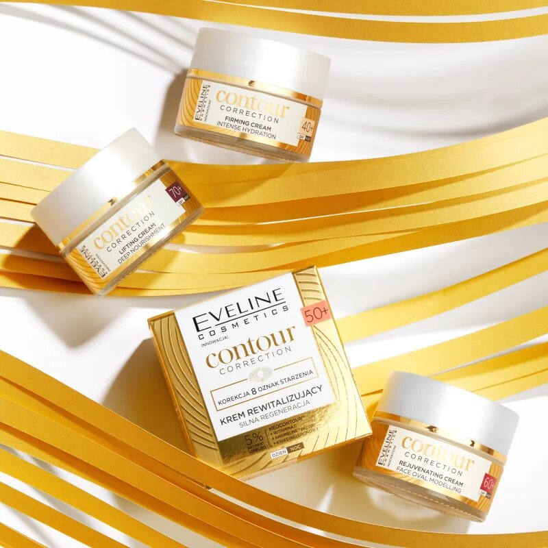 Eveline Cosmetics Contour Correction feszesítő krém hidratáló hatással 40+ 50 ml