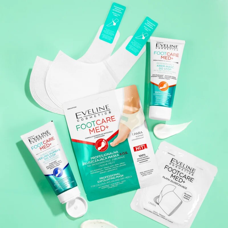Eveline Cosmetics Foot Care Med gyengéd hidratáló peeling lábakra 100 ml