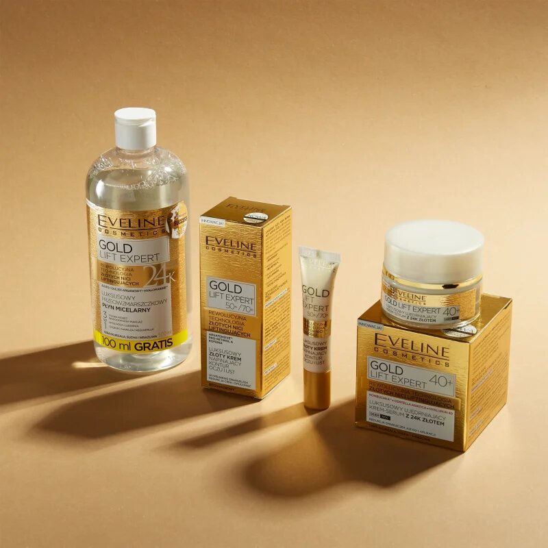Eveline Cosmetics Gold Lift Expert luxus feszesítő krém 24 karátos arannyal 50 ml