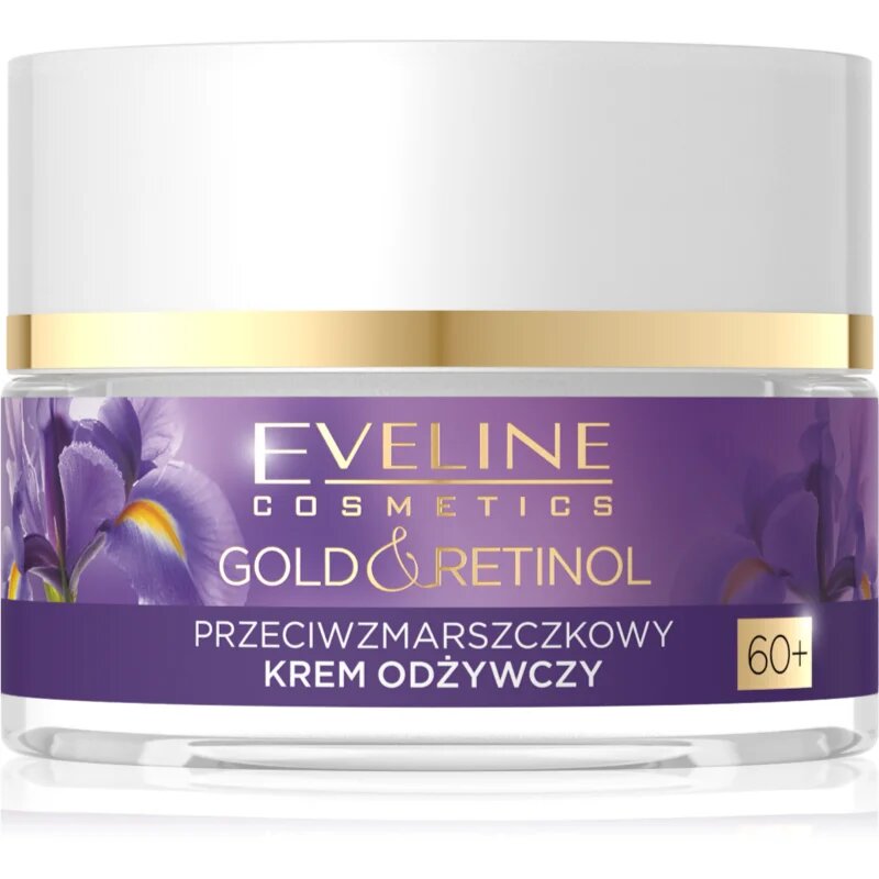 Eveline Cosmetics Gold & Retinol intenzíven tápláló krém a ráncok ellen 60+ 50 ml