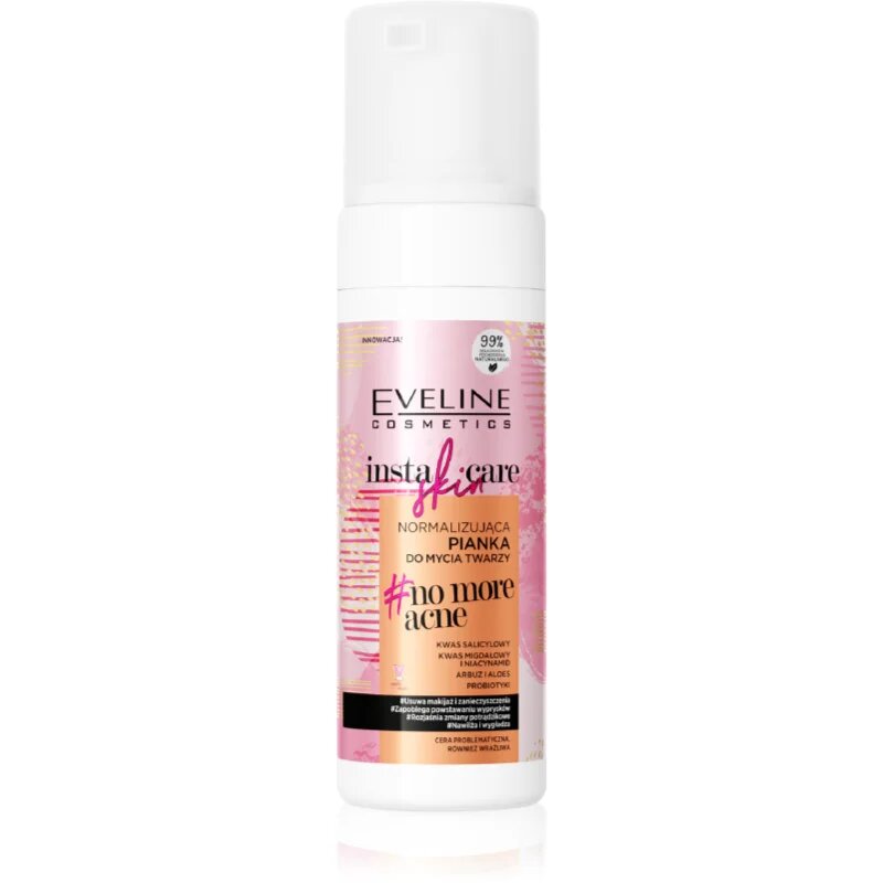Eveline Cosmetics Insta Skin Care no more acne tisztító hab az arcra 150 ml