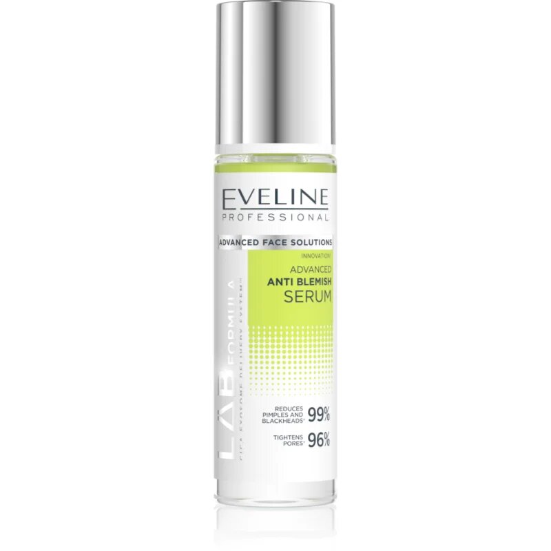 Eveline Cosmetics LAB Formula 18% Solution szérum a bőr tökéletlenségei ellen 30 ml