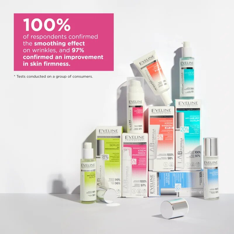 Eveline Cosmetics LAB Formula 5% Solution nyugtató biomimetikus krém a ráncok ellen 50 ml
