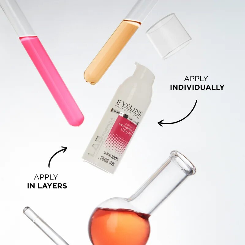 Eveline Cosmetics LAB Formula 5% Solution nyugtató biomimetikus krém a ráncok ellen 50 ml