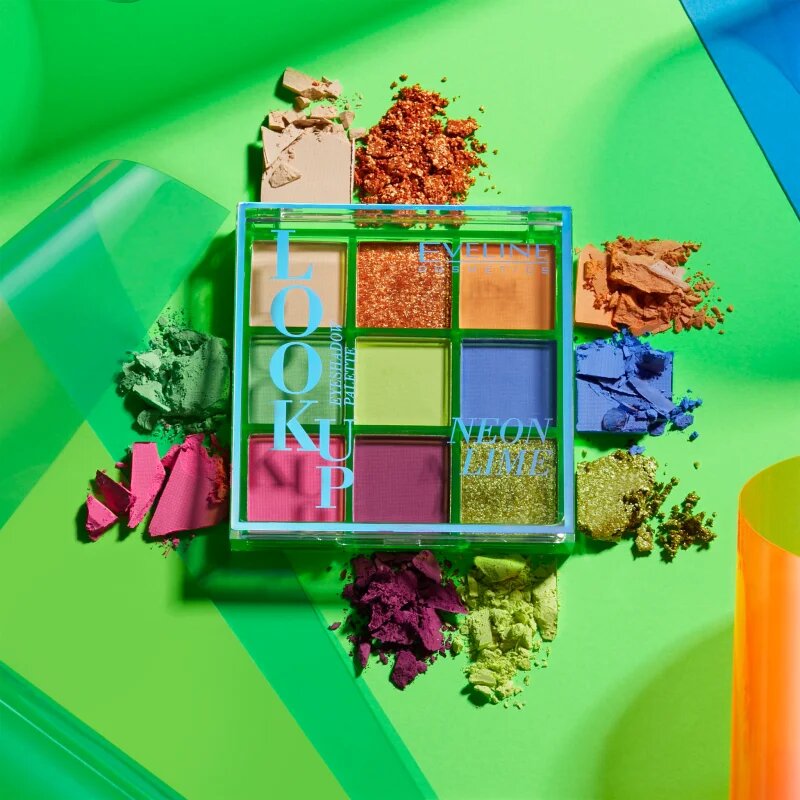 Eveline Cosmetics Look Up Neon Lime szemhéjfesték paletta 108 g
