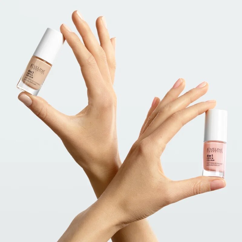 Eveline Cosmetics Nail Therapy Care & Colour körömkondicionáló 6 in 1 árnyalat Pink 5 ml