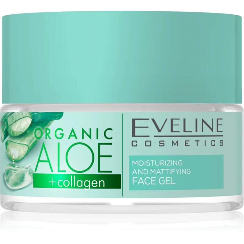Eveline Cosmetics Organic Aloe+Collagen mattító arcgél 50 ml
