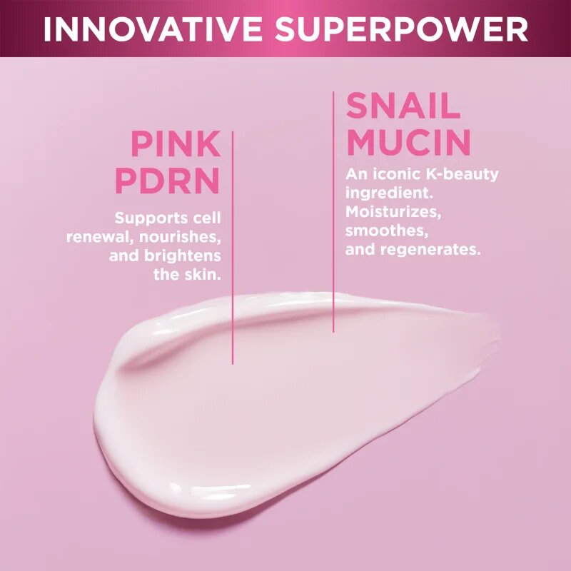 Eveline Cosmetics Pink Snail Glazed Skin Effect élénkítő krém 50 ml