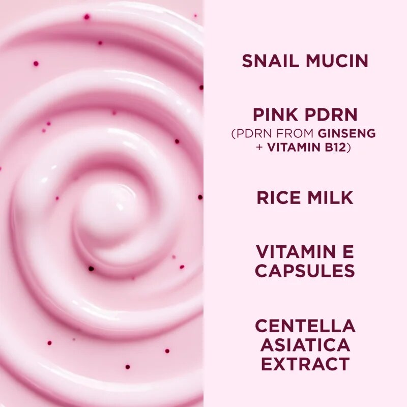 Eveline Cosmetics Pink Snail Glazed Skin Effect ránctalanító élénkítő krém 50 ml