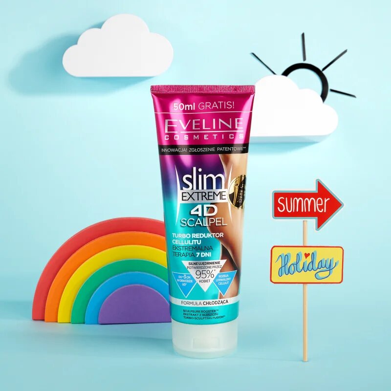 Eveline Cosmetics Slim Extreme 4D Scalpel szérum cellulitisz ellen hűsítő hatással 250 ml