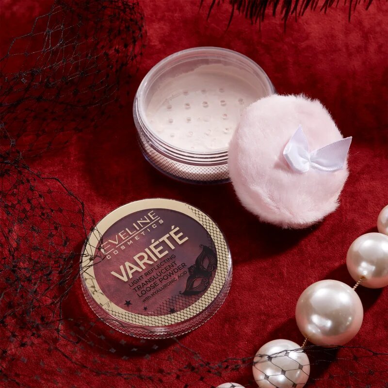 Eveline Cosmetics Variété átlátszó könnyed púder applikátorral 6 g