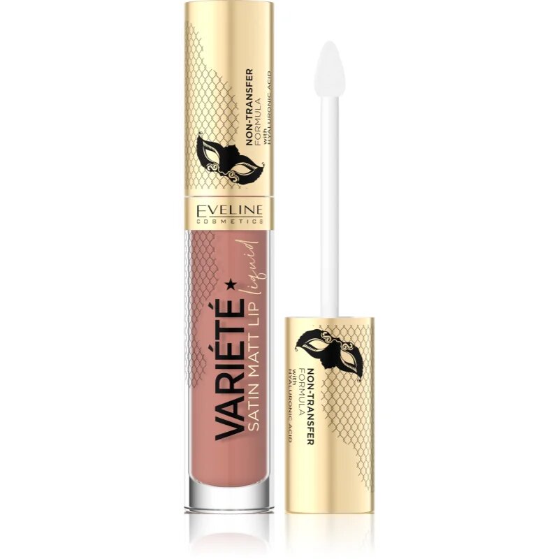 Eveline Cosmetics Variété matt folyékony állagú ajakrúzs árnyalat 01 Caramel Cake 45 ml