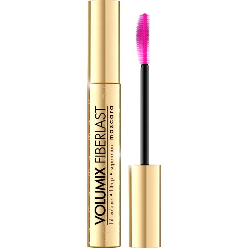 Eveline Cosmetics Volumix Fiberlast Gold tömegnövelő és szempilla-elválasztó szempillaspirál 10 ml